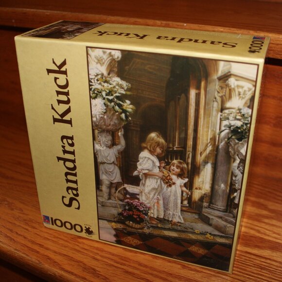 3/$55❤️Sure-Lox Sandra Kuck FLOWERS FOR HER 1000 pc puzzle DES FLEURS POR ELLE - Picture 1 of 8